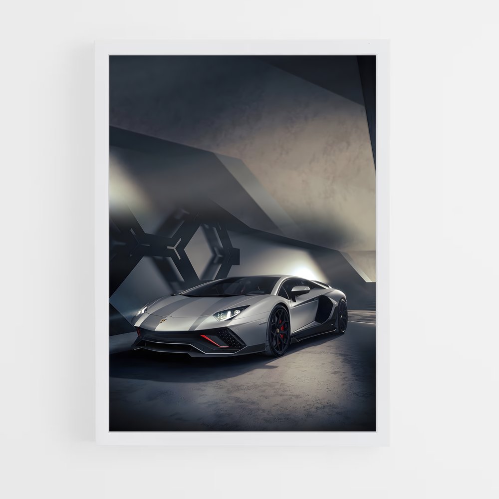 Poster Ombre d'Aventador – affiche Lamborghini (vue 3)
